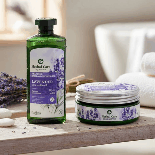 Farmona Pack Herbal Care Lavender with Vanilla Milk Shower gel 500ml & Body Butter 200ml