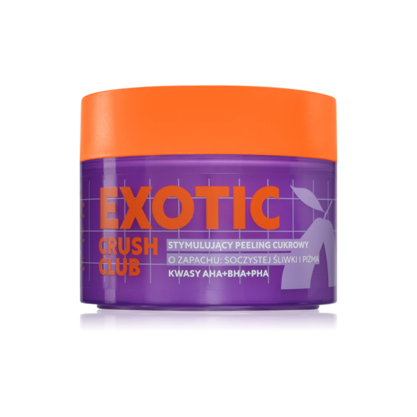 Farmona Tutti Frutti Exotic Crush Club Stimulating Sugar Scrub Plum with AHAs + BHAs + PHAs 250g