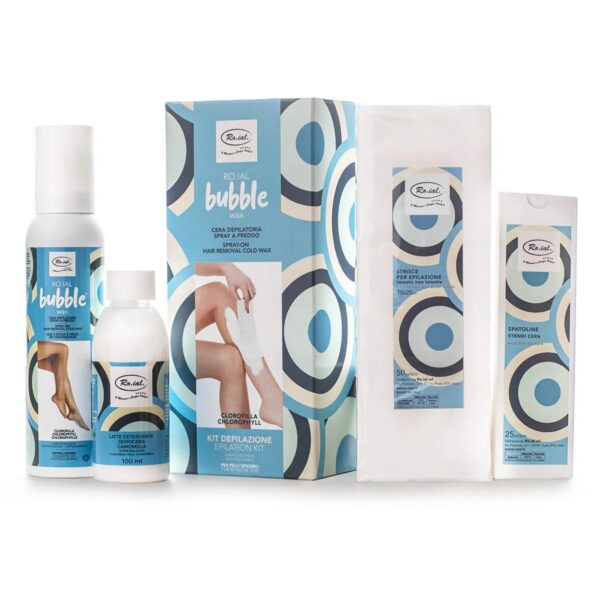 Ro.Ial Bubble Wax Kit Cold Waxing Kit For Sensitive Skin With Chlorophyll